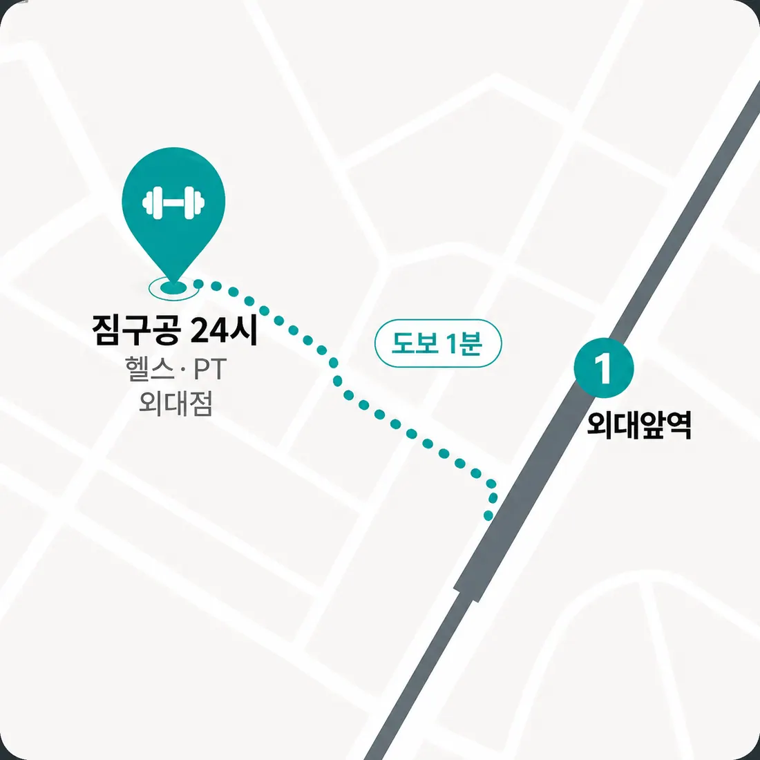 GYM90 외대점 지도 이미지