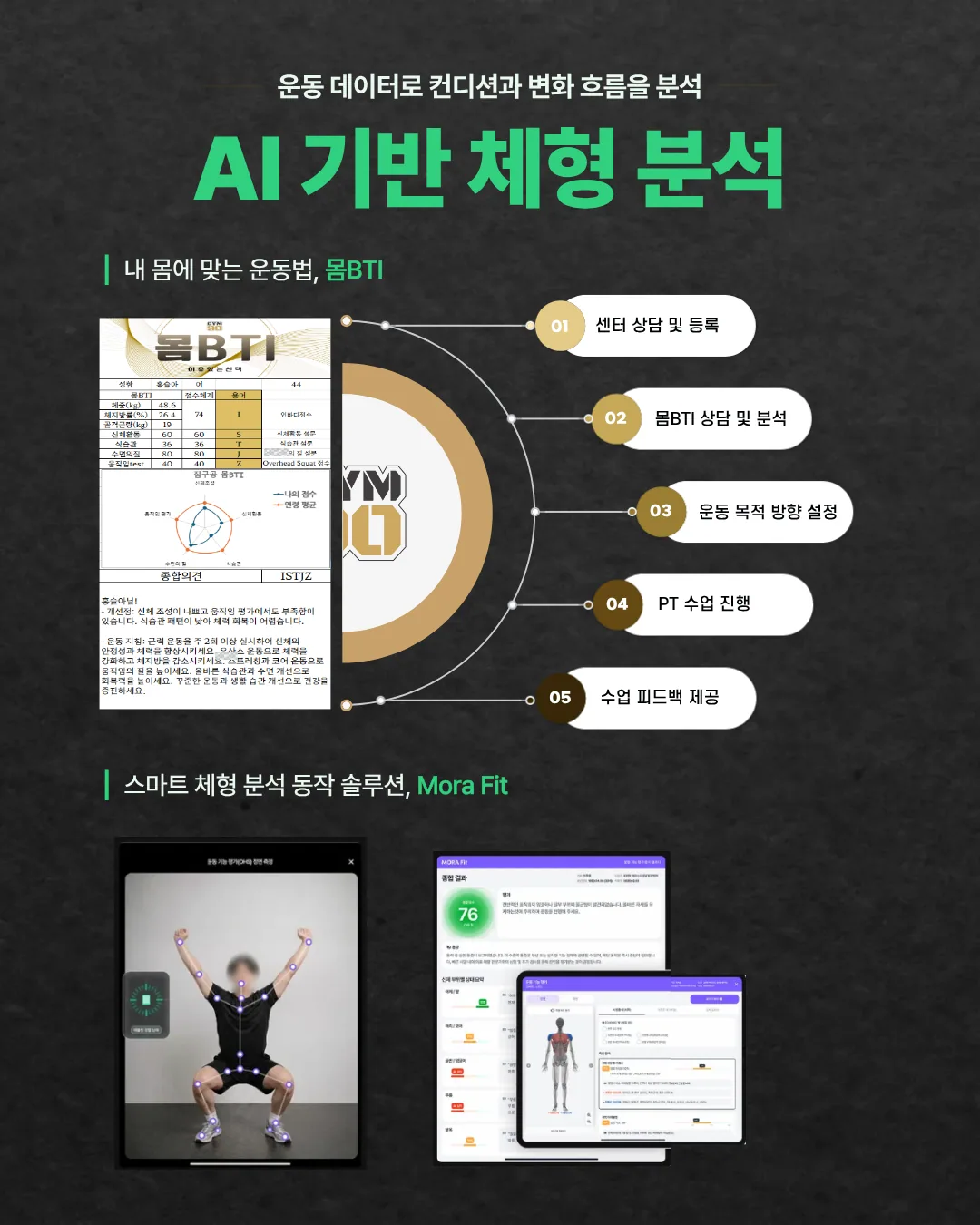 AI 체형분석 맞춤 레슨
